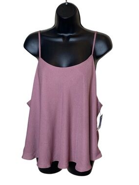 NWT Abound Swing Pink Camisole Crop Top Size 2X